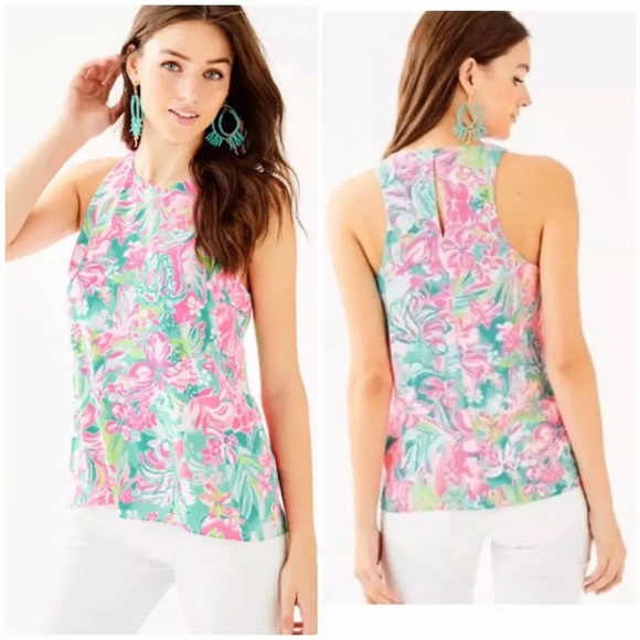 Lilly Pulitzer Lyle Hot on the Scene Pint top - Picture 3 of 11